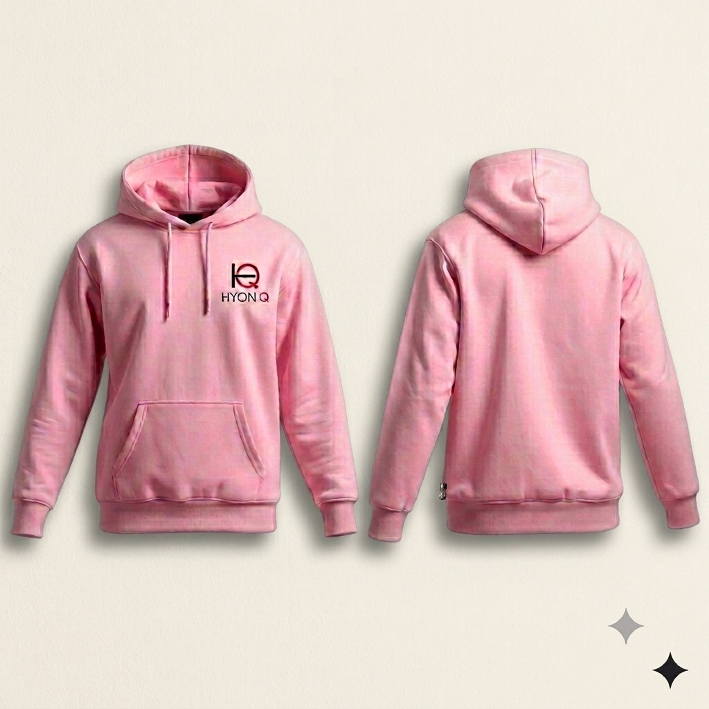 Classic Premium Fleece Hoodie in Pink